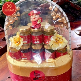 Giỏ quà Tết KENKO 17 hũ yến chưng 