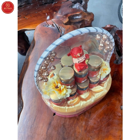 Giỏ quà Tết KENKO 17 hũ yến chưng 